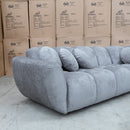 The Cloud Plush Fabric Corner Lounge - Slate available to purchase from Warehouse Furniture Clearance at our next sale event.
