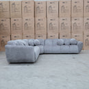 The Cloud Plush Fabric Corner Lounge - Slate available to purchase from Warehouse Furniture Clearance at our next sale event.
