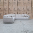 The Cloud Plush Fabric Corner Lounge - Oat - Available After 13th May available to purchase from Warehouse Furniture Clearance at our next sale event.