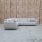 The Cloud Plush Fabric Corner Lounge - Oat - Available After 13th May available to purchase from Warehouse Furniture Clearance at our next sale event.