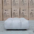 The Cloud Plush Fabric Ottoman - Oat available to purchase from Warehouse Furniture Clearance at our next sale event.