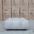 The Cloud Plush Fabric Ottoman - Oat