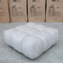 The Cloud Plush Fabric Ottoman - Oat