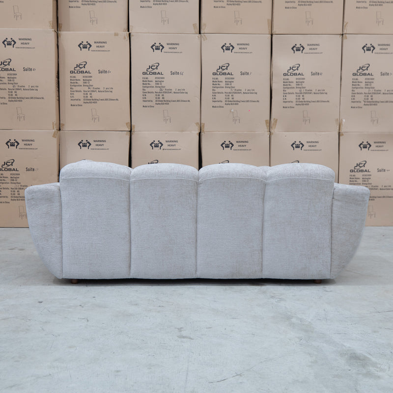 The Cloud Plush Fabric Three Seat Sofa - Oat available to purchase from Warehouse Furniture Clearance at our next sale event.