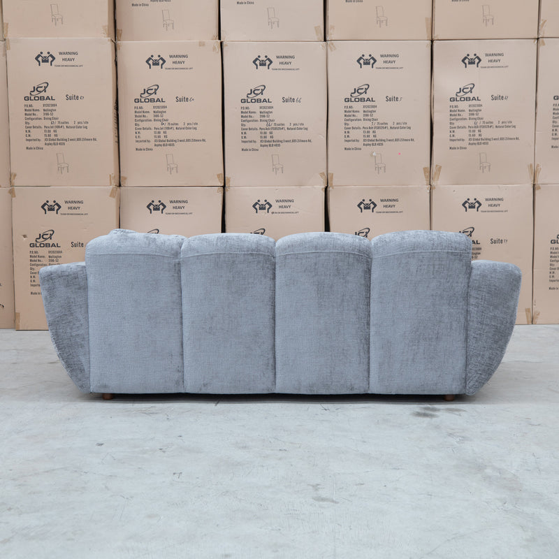 The Cloud Plush Fabric Three Seat Sofa - Slate available to purchase from Warehouse Furniture Clearance at our next sale event.