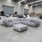 The Cloud Plush Fabric Ottoman - Slate - Available After 13th May available to purchase from Warehouse Furniture Clearance at our next sale event.