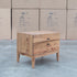 The Clunes Two Drawer Camphor Timber Bedside