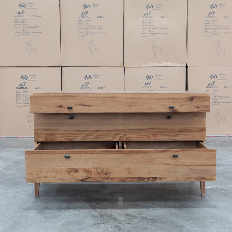 The Clunes Camphor Timber Six Drawer Dresser
