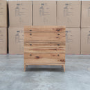 Clunes Camphor Timber Five Drawer Tallboy - Warehouse Furniture Clearance