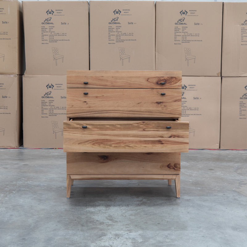 The Clunes Camphor Timber Five Drawer Tallboy