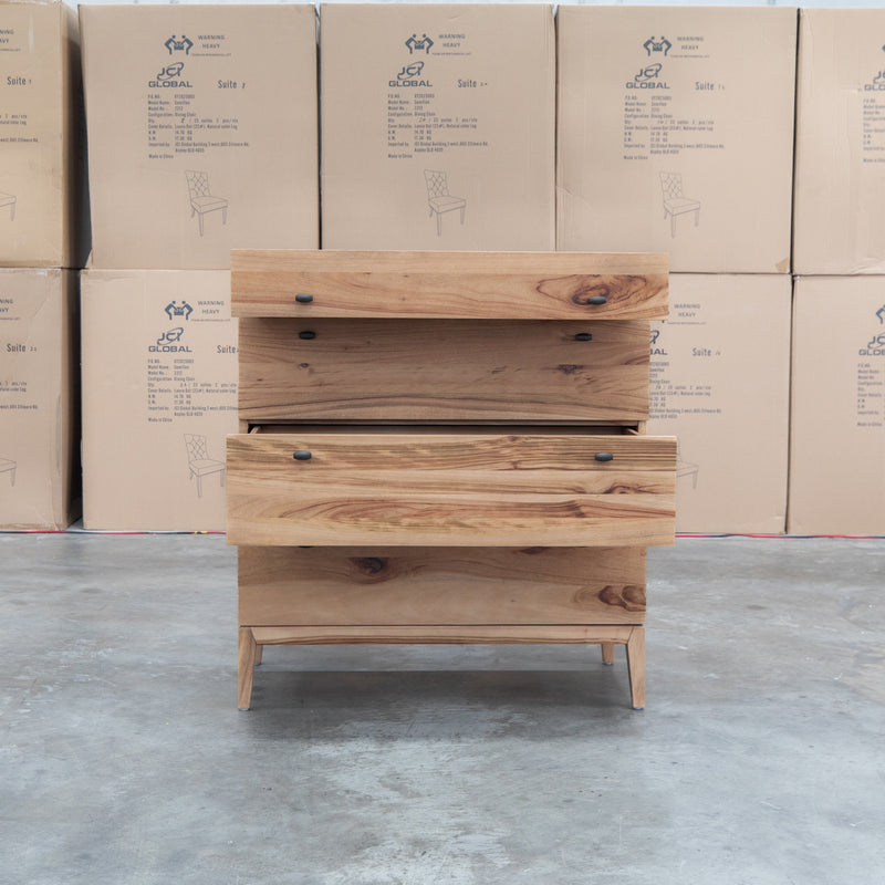 The Clunes Camphor Timber Five Drawer Tallboy