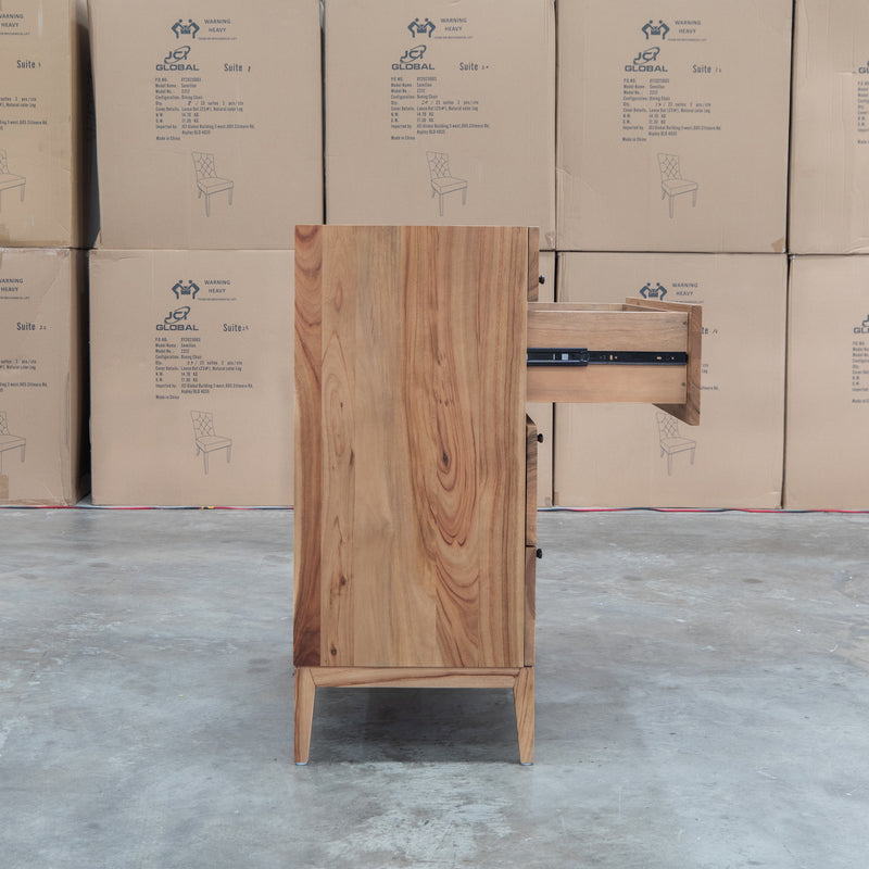 The Clunes Camphor Timber Five Drawer Tallboy