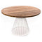 The Coastal Indoor/Outdoor Iron/Teak Wood Dining Table - White/Natural - FE55 - Available In-Store Only available to purchase from Warehouse Furniture Clearance at our next sale event.