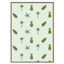 The Rayell Coastline Print - Mint - FBA77  - Available Instore Only available to purchase from Warehouse Furniture Clearance at our next sale event.