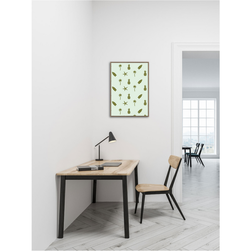 The Rayell Coastline Print - Mint - FBA77  - Available Instore Only available to purchase from Warehouse Furniture Clearance at our next sale event.