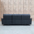 The Cobble Electric Three Seat Leather Recliner Lounge - Black