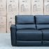 The Cobble Electric Two Seat Leather Recliner Lounge - Black