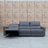 The Cobble Electric Three Seat Leather Recliner Lounge - Storm