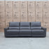 The Cobble Electric Three Seat Leather Recliner Lounge - Storm
