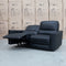 The Cobble Electric Two Seat Leather Recliner Lounge - Black available to purchase from Warehouse Furniture Clearance at our next sale event.