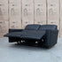 The Cobble Electric Two Seat Leather Recliner Lounge - Black
