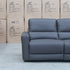 The Cobble Electric Two Seat Leather Recliner Lounge - Storm