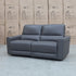 The Cobble Electric Two Seat Leather Recliner Lounge - Storm