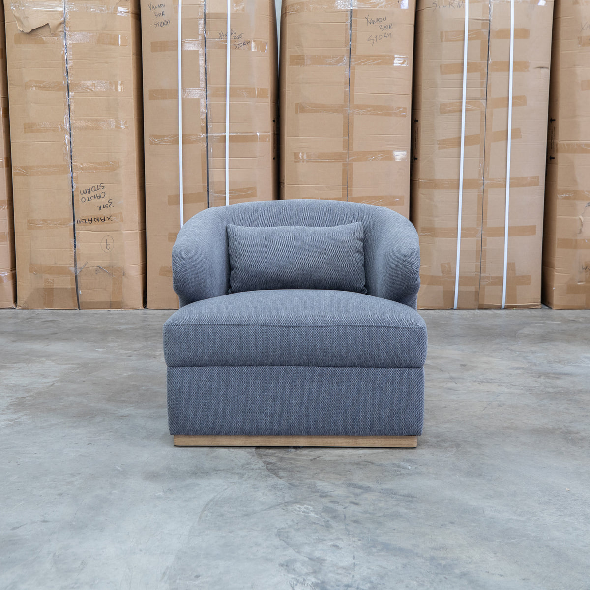 The Coco Accent Chair - Charcoal - PRE ORDER Available After 5th November available to purchase from Warehouse Furniture Clearance at our next sale event.