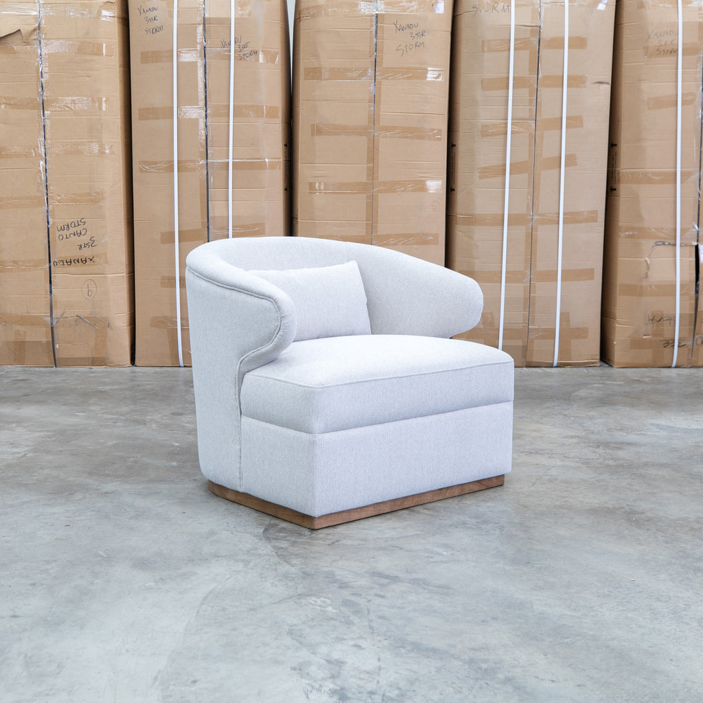 The Coco Accent Chair - Latte - PRE ORDER Available After 5th November available to purchase from Warehouse Furniture Clearance at our next sale event.