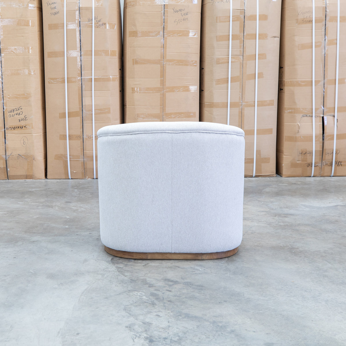 The Coco Accent Chair - Latte - PRE ORDER Available After 5th November available to purchase from Warehouse Furniture Clearance at our next sale event.