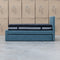 Coco Single Fabric Trundle Bed - Teal (Reversible Trundle)