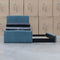 Coco Single Fabric Trundle Bed - Teal (Reversible Trundle)