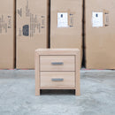 Como Messmate Two Drawer Bedside - Warehouse Furniture Clearance