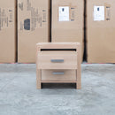 Como Messmate Two Drawer Bedside - Warehouse Furniture Clearance