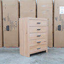 Como Messmate Five Drawer Tallboy - Warehouse Furniture Clearance