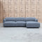 The Cora Three Seat Chaise Lounge RHF - Charcoal available to purchase from Warehouse Furniture Clearance at our next sale event.