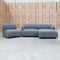 The Cora Three Seat Chaise Lounge RHF - Charcoal available to purchase from Warehouse Furniture Clearance at our next sale event.