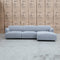 The Cora Three Seat Chaise Lounge RHF - Silver available to purchase from Warehouse Furniture Clearance at our next sale event.