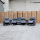 The Coral Three Seat Electric Reclining Lounge - Slate available to purchase from Warehouse Furniture Clearance at our next sale event.