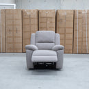 The Coral Single Electric Recliner - Bark available to purchase from Warehouse Furniture Clearance at our next sale event.