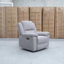 The Coral Single Electric Recliner - Bark available to purchase from Warehouse Furniture Clearance at our next sale event.
