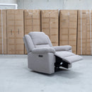 The Coral Single Electric Recliner - Bark available to purchase from Warehouse Furniture Clearance at our next sale event.