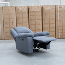 The Coral Single Electric Recliner - Slate available to purchase from Warehouse Furniture Clearance at our next sale event.