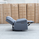 The Coral Single Electric Recliner - Slate available to purchase from Warehouse Furniture Clearance at our next sale event.