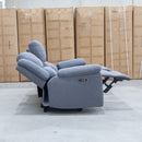 The Coral Three Seat Electric Reclining Lounge - Slate available to purchase from Warehouse Furniture Clearance at our next sale event.