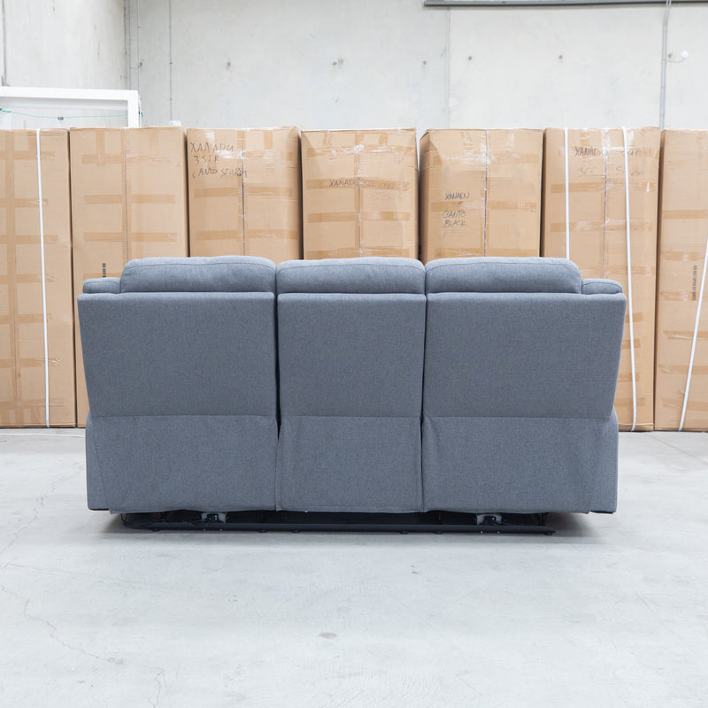 The Coral Three Seat Electric Reclining Lounge - Slate