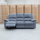 The Coral Three Seat Electric Reclining Lounge - Slate available to purchase from Warehouse Furniture Clearance at our next sale event.