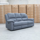 The Coral Three Seat Electric Reclining Lounge - Slate available to purchase from Warehouse Furniture Clearance at our next sale event.