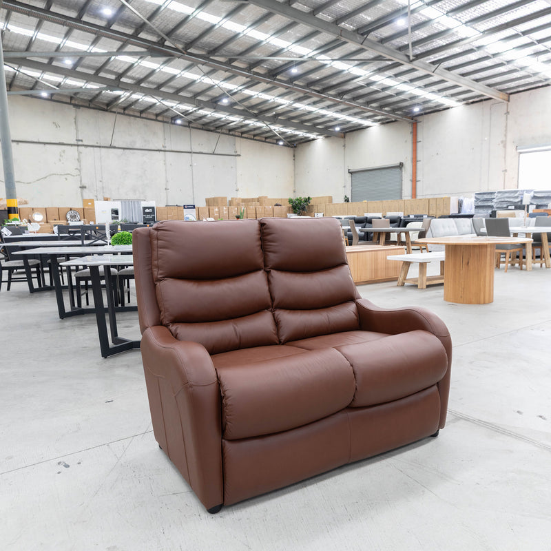 The La-Z-Boy Corona 2 Seat Sofa - Chestnut - Floor Stock available to purchase from Warehouse Furniture Clearance at our next sale event.