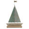 The Cottesloe Washed Mango Wood and Iron Sail Boat Large - White Wash - FM54 - Available In-Store Only available to purchase from Warehouse Furniture Clearance at our next sale event.